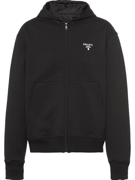 prada milano hoody|prada zip up hoodie.